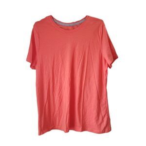 Time and Tru Orange Short Sleeve T-Shirt